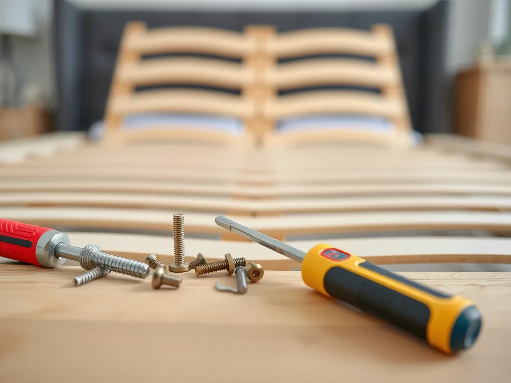 Łóżko z podnoszonym stelażem – instrukcja montażu