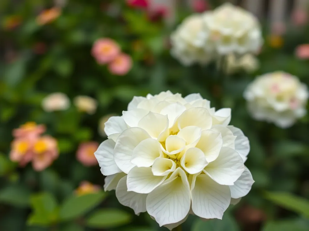 Dlaczego biała hortensja zmienia kolor na zielony?