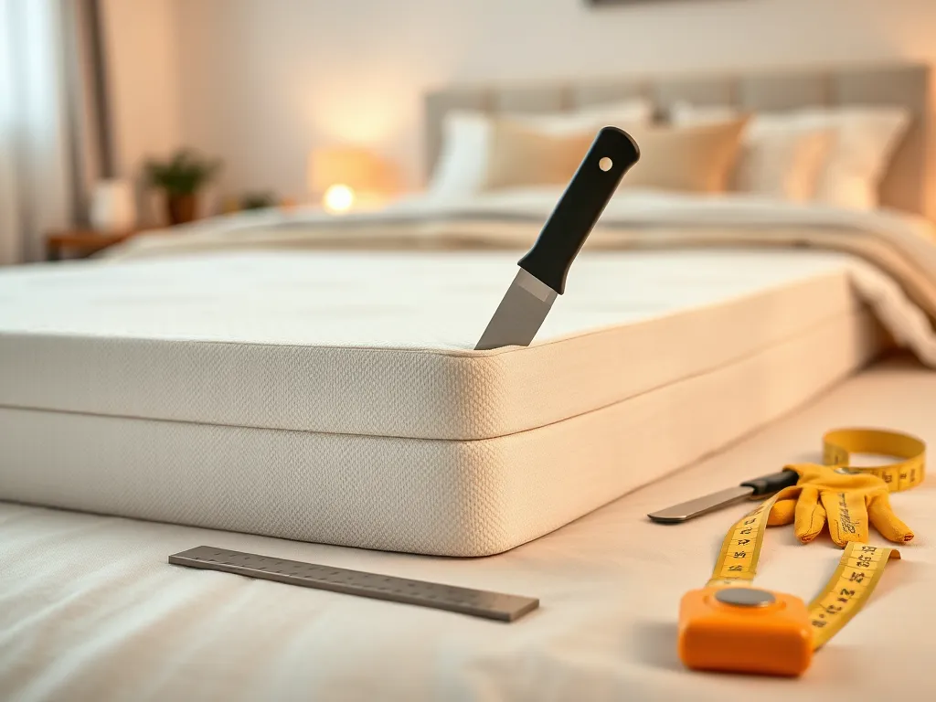 Jak przyciąć materac piankowy?