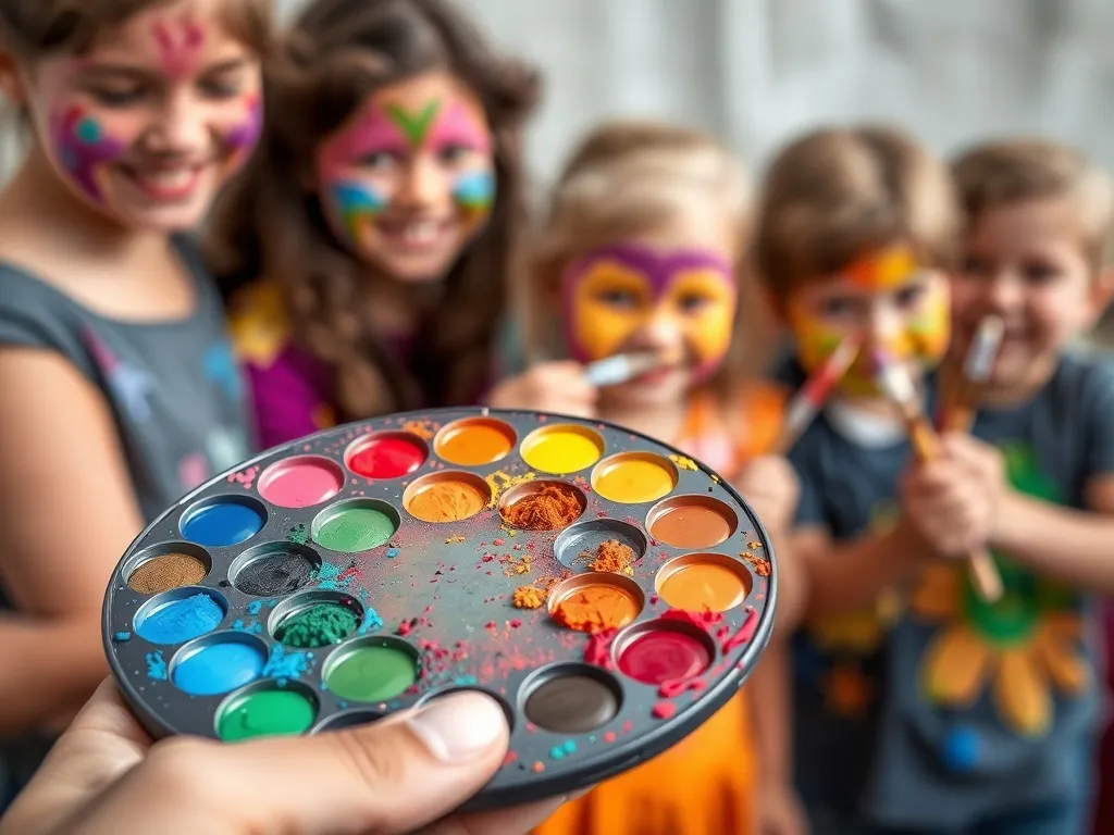 Farbki do twarzy: kreatywna zabawa dla dzieci i dorosłych