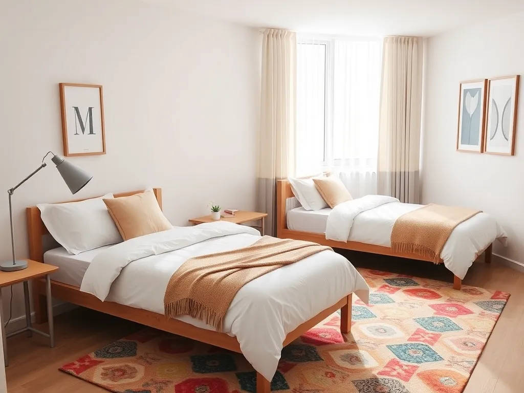 Jak ustawić dwa łóżka w jednym pokoju?