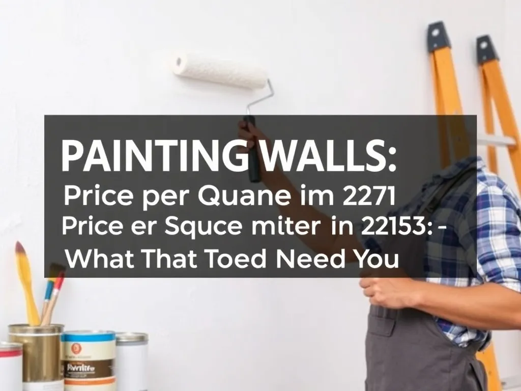 Malowanie ścian: cena za m2 w 2025 roku – co musisz wiedzieć?